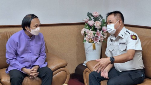 ทน.แม่สอด ต้อนรับ นายศุภชัย ศรีกอง ผู้บัญชาการเรือนจำอำเภอ  แม่สอด และคณะฯ