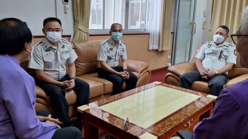 ทน.แม่สอด ต้อนรับ นายศุภชัย ศรีกอง ผู้บัญชาการเรือนจำอำเภอ  แม่สอด และคณะฯ