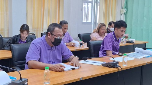 ทน.แม่สอด จัดประชุมชี้แจงปรับเปลี่ยนรูปแบบการก่อสร้างคลองระบายน้ำสายที่ 1 