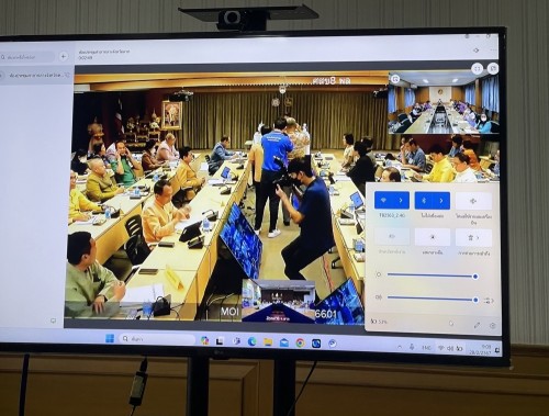 ทน.แม่สอด ร่วมประชุมขับเคลื่อนและติดตามนโยบายของรัฐบาล และภารกิจสำคัญของปลัดกระทรวงมหาดไทย ประจำปีงบประมาณ พ.ศ.2567 ประจำเดือนกุมภาพันธ์ 2567 ผ่านระบบวีดิทัศน์ทางไกล (VCS)