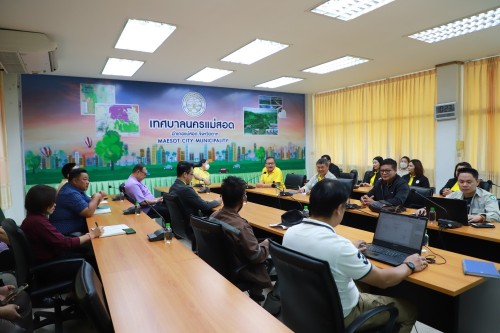 ทน.แม่สอด ร่วมประชุมกับบริษัท โทรคมนาคมแห่งชาติ จำกัด (มหาชน) และศูนย์บริการ NT แม่สอด 1