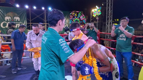ทน.แม่สอด ร่วมพิธีเปิดงานศึกช้างมวยไทยเกียรติเพชรสัญจรมหากุศลฯ ณ สนามกีฬาสมเด็จพระนเรศวรมหาราช (สนามมวย ชั่วคราว) 