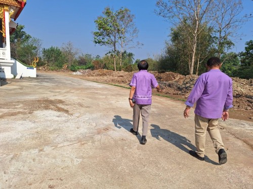 เทศบาลนครแม่สอด ลงพื้นที่ติดตามความเรียบร้อยการปรับปรุงภูมิทัศน์ ณ สุสานดอนแก้ว 
