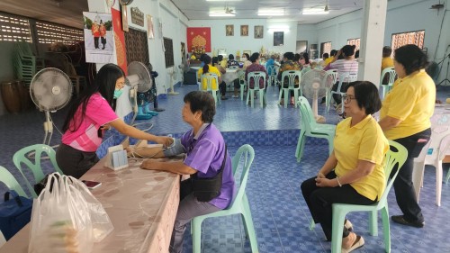 เทศบาลนครแม่สอด ร่วมกิจกรรมสร้างเสริมสุขภาพชมรมผู้สูงอายุ ประจำเดือนมีนาคม 2567 ชุมชนมณีไพรสณฑ์
