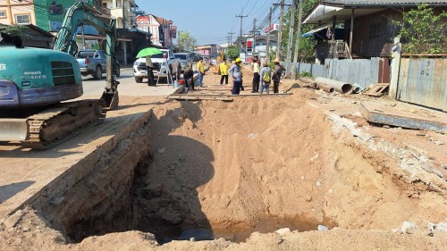 ทน.แม่สอด ลงพื้นที่ติดตามความคืบหน้า โครงการพัฒนาตามผังเมืองรวมเมืองแม่สอด อำเภอแม่สอด จังหวัดตาก