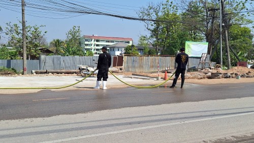 ทน.แม่สอด ลงพื้นที่ติดตามความคืบหน้า โครงการพัฒนาตามผังเมืองรวมเมืองแม่สอด อำเภอแม่สอด จังหวัดตาก