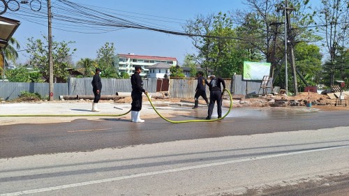 ทน.แม่สอด ลงพื้นที่ติดตามความคืบหน้า โครงการพัฒนาตามผังเมืองรวมเมืองแม่สอด อำเภอแม่สอด จังหวัดตาก