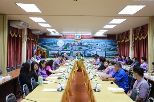 เทศบาลนครแม่สอด จัดประชุมหัวหน้าส่วนราชการ ครั้งที่ 4/2567 ประจำเดือน เมษายน 2567
