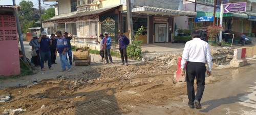 ทน.แม่สอด ลงพื้นที่ติดตามความคืบหน้า โครงการพัฒนาตามผังเมืองรวมเมืองแม่สอด อำเภอแม่สอด จังหวัดตาก