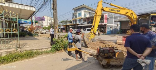 ทน.แม่สอด ลงพื้นที่ติดตามความคืบหน้า โครงการพัฒนาตามผังเมืองรวมเมืองแม่สอด อำเภอแม่สอด จังหวัดตาก