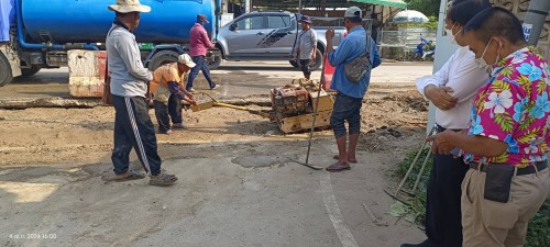 ทน.แม่สอด ลงพื้นที่ติดตามความคืบหน้า โครงการพัฒนาตามผังเมืองรวมเมืองแม่สอด อำเภอแม่สอด จังหวัดตาก