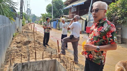 ทน.แม่สอด ลงพื้นที่ติดตามความคืบหน้า โครงการพัฒนาตามผังเมืองรวมเมืองแม่สอด อำเภอแม่สอด จังหวัดตาก
