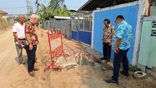 ทน.แม่สอด ลงพื้นที่ติดตามความคืบหน้า โครงการพัฒนาตามผังเมืองรวมเมืองแม่สอด อำเภอแม่สอด จังหวัดตาก