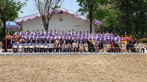 เทศบาลนครแม่สอด เข้าร่วมพิธีประสาทอนุปริญญาบัตรแก่ผู้สำเร็จการศึกษาวิทยาลัยชุมชนตาก ประจำปีการศึกษา 2565 - 2566 