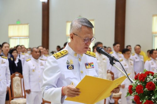 เทศบาลนครแม่สอด เข้าร่วมพิธีวางพวงมาลาถวายสดุดีเฉลิมพระเกียรติเนื่องในวันคล้ายวันสวรรคตสมเด็จพระนเรศวรมหาราช