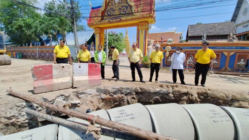 ทน.แม่สอด ลงพื้นที่ติดตามความคืบหน้า โครงการพัฒนาตามผังเมืองรวมเมืองแม่สอด อำเภอแม่สอด จังหวัดตาก