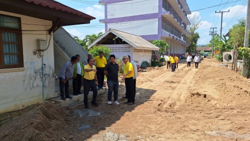 ทน.แม่สอด ลงพื้นที่ติดตามความคืบหน้า โครงการพัฒนาตามผังเมืองรวมเมืองแม่สอด อำเภอแม่สอด จังหวัดตาก