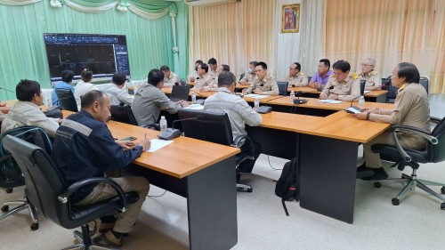 ทน.แม่สอด ประชุมจัดวางระบบสายสื่อสารโครงการก่อสร้างระบบจำหน่ายไฟฟ้าเป็นเคเบิลใต้ดินบริเวณถนนประสาทวิถีเขตเทศบาลนครแม่สอด