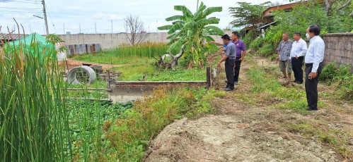 ทน.แม่สอด ลงพื้นที่ติดตามความคืบหน้าโครงการพัฒนาตามผังเมืองรวมเมืองแม่สอด อำเภอแม่สอด จังหวัดตาก
