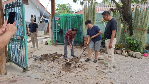 ทน.แม่สอด ลงพื้นที่ติดตามความคืบหน้า โครงการพัฒนาตามผังเมืองรวมเมืองแม่สอด อำเภอแม่สอด จังหวัดตาก
