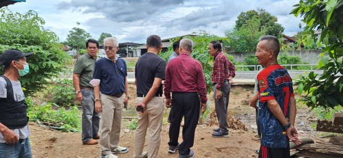 ทน.แม่สอด ลงพื้นที่ติดตามความคืบหน้า โครงการพัฒนาตามผังเมืองรวมเมืองแม่สอด อำเภอแม่สอด จังหวัดตาก