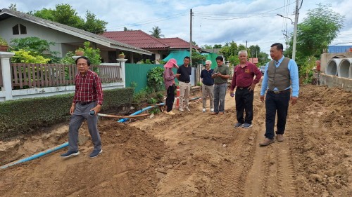 ทน.แม่สอด ลงพื้นที่ติดตามความคืบหน้า โครงการพัฒนาตามผังเมืองรวมเมืองแม่สอด อำเภอแม่สอด จังหวัดตาก