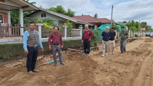 ทน.แม่สอด ลงพื้นที่ติดตามความคืบหน้า โครงการพัฒนาตามผังเมืองรวมเมืองแม่สอด อำเภอแม่สอด จังหวัดตาก