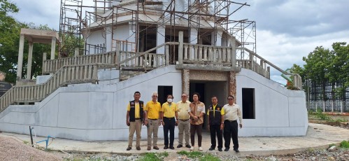 ทน.แม่สอด ลงพื้นที่ติดตามงานก่อสร้างศาลสมเด็จพระนเรศวรมหาราช และศาลหลักเมืองแม่สอด