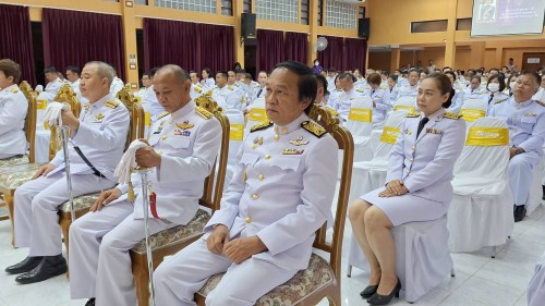 ทน.แม่สอด เข้าร่วมพิธีถวายเครื่องราชสักการะ วางพานพุ่ม และจุดเทียนถวายพระพรชัยมงคล สมเด็จพระนางเจ้าฯ พระบรมราชินี เนื่องในโอกาสวันเฉลิมพระชนมพรรษา 3 มิถุนายน 2567	