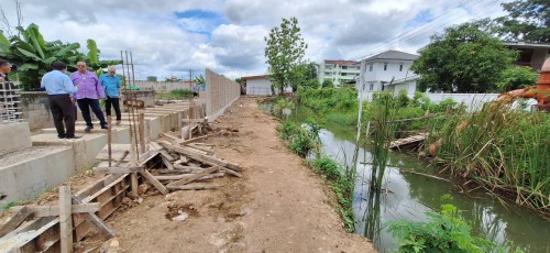ทน.แม่สอด ลงพื้นที่ติดตามความคืบหน้าโครงการพัฒนาตามผังเมืองรวมเมืองแม่สอด อำเภอแม่สอด จังหวัดตาก