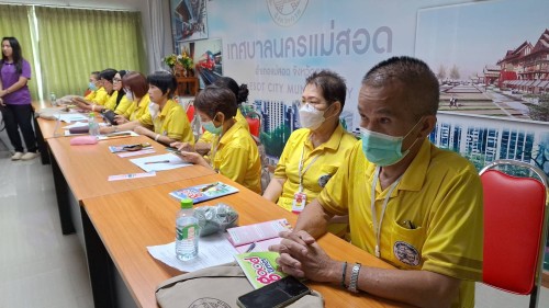 ทน.แม่สอด จัดโครงการส่งเสริมสุขภาพผู้สูงอายุ สร้างจิตสดใส ร่างกายแข็งแรง ประจำปีงบประมาณ พ.ศ. 2567 ระหว่างเดือน มิถุนายน - สิงหาคม 2567