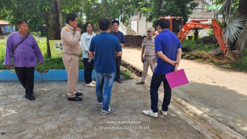 ทน.แม่สอด ลงพื้นที่ร่วมกับกรมโยธาธิการฯ เพื่อติดตามความคืบหน้างานก่อสร้างศาลสมเด็จพระนเรศวรมหาราช และศาลหลักเมืองแม่สอด 