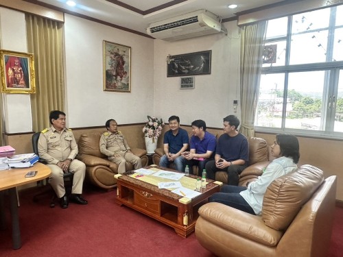 ทน.แม่สอด ลงพื้นที่ร่วมกับกรมโยธาธิการฯ เพื่อติดตามความคืบหน้างานก่อสร้างศาลสมเด็จพระนเรศวรมหาราช และศาลหลักเมืองแม่สอด 