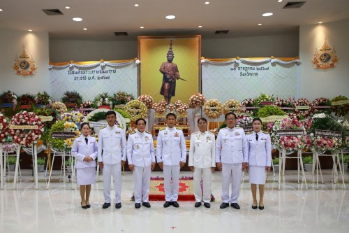 เทศบาลนครแม่สอด เข้าร่วมพิธีวางพวงมาลาเนื่องในวันสมเด็จพระนารายณ์มหาราช ประจำปี 2567