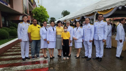 ทน.แม่สอด เข้าร่วมพิธีทำบุญตักบาตรถวายเป็นพระราชกุศล เนื่องในโอกาสวันเฉลิมพระชนมพรรษาพระบาทสมเด็จพระเจ้าอยู่หัว 28 กรกฎาคม 2567