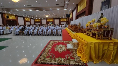 ทน.แม่สอด เข้าร่วมพิธีทำบุญตักบาตรถวายเป็นพระราชกุศล เนื่องในโอกาสวันเฉลิมพระชนมพรรษาพระบาทสมเด็จพระเจ้าอยู่หัว 28 กรกฎาคม 2567