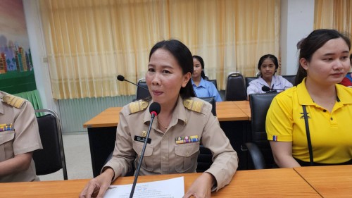 ทน.แม่สอด มอบโอวาทแก่นักเรียนโรงเรียนเทศบาลวัดชุมพลคีรี ตัวแทนเข้าร่วมการแข่งขันสวดมนต์หมู่สรรเสริญพระรัตนตรัย ทำนองสรภัญญะ ประเภททีม 5 คน ประจำปี 2567 ระดับประเทศ