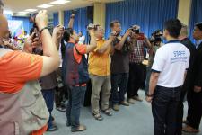 ดร.เทอดเกียรติ  ชินสรนันท์ นายกเทศมนตรีนครแม่สอด แถลงข่าวมหกรรมการจัดการศึกษาท้องถิ่น ระดับภาคเหนือ ครั้งที่ 14 วันอาทิตย์ที่ 22 พฤษภาคม 2559 เวลา 13.00 น ณ ห้องประชุมโกเมน เทศบาลนครแม่สอด