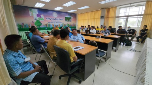 ทน.แม่สอด ร่วมประชุมติดตามความคืบหน้าโครงการก่อสร้างระบบจำหน่ายไฟฟ้าเป็นเคเบิลใต้ดิน บริเวณถนนประสาทวิถี อำเภอแม่สอด จังหวัดตาก