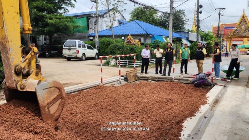 เทศบาลนครแม่สอด ลงพื้นที่ติดตามความคืบหน้า โครงการพัฒนาตามผังเมืองรวมเมืองแม่สอด อำเภอแม่สอด จังหวัดตาก