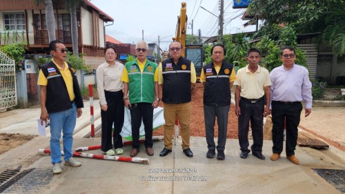 เทศบาลนครแม่สอด ลงพื้นที่ติดตามความคืบหน้า โครงการพัฒนาตามผังเมืองรวมเมืองแม่สอด อำเภอแม่สอด จังหวัดตาก