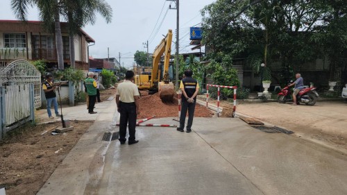 เทศบาลนครแม่สอด ลงพื้นที่ติดตามความคืบหน้า โครงการพัฒนาตามผังเมืองรวมเมืองแม่สอด อำเภอแม่สอด จังหวัดตาก