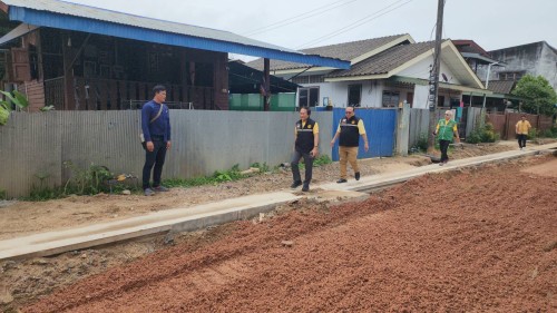เทศบาลนครแม่สอด ลงพื้นที่ติดตามความคืบหน้า โครงการพัฒนาตามผังเมืองรวมเมืองแม่สอด อำเภอแม่สอด จังหวัดตาก