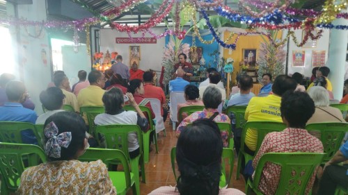 เทศบาลนครแม่สอด ร่วมพิธีทำบุญทอดผ้าป่าสามัคคี ชุมชนอินทรคีรี 1