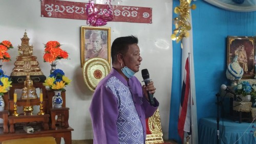 เทศบาลนครแม่สอด ร่วมพิธีทำบุญทอดผ้าป่าสามัคคี ชุมชนอินทรคีรี 1