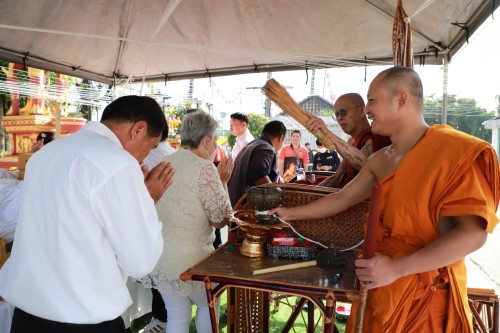ทน.แม่สอด พิธีทำบุญเทศบาลนครแม่สอดครบรอบ 87 ปี และพิธีมหามังคลาภิเษกเจ้าพ่อพะวอ