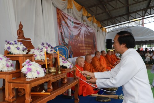 ทน.แม่สอด พิธีทำบุญเทศบาลนครแม่สอดครบรอบ 87 ปี และพิธีมหามังคลาภิเษกเจ้าพ่อพะวอ