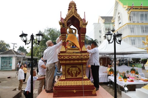 ทน.แม่สอด พิธีทำบุญเทศบาลนครแม่สอดครบรอบ 87 ปี และพิธีมหามังคลาภิเษกเจ้าพ่อพะวอ