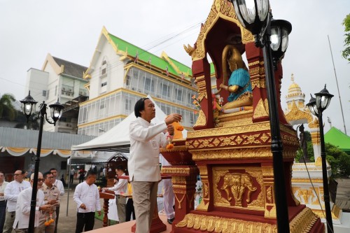 ทน.แม่สอด พิธีทำบุญเทศบาลนครแม่สอดครบรอบ 87 ปี และพิธีมหามังคลาภิเษกเจ้าพ่อพะวอ