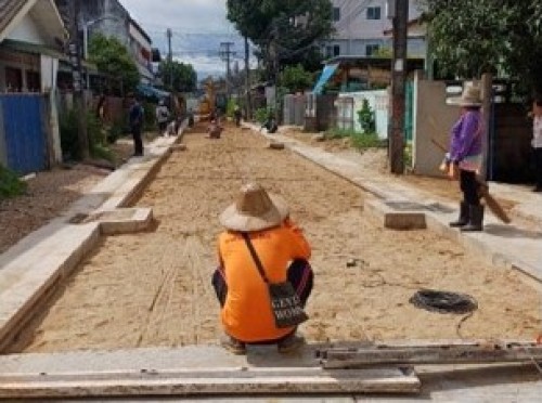 ทน.แม่สอด ลงพื้นที่ติดตามความคืบหน้างานก่อสร้าง ในเขตพื้นที่เทศบาลนครแม่สอด 